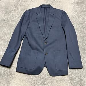 Bonobos Bel & Co. Made In Italy Mens 40R Blue 100% Cotton Suit Jacket